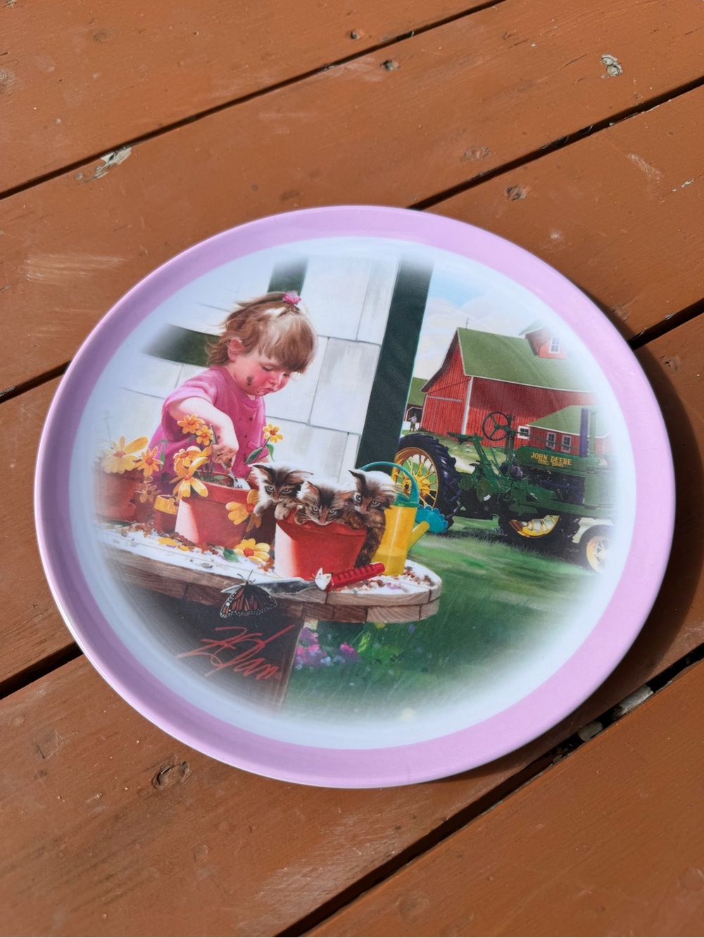 John Deere Melamine Plate